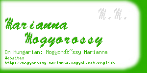 marianna mogyorossy business card